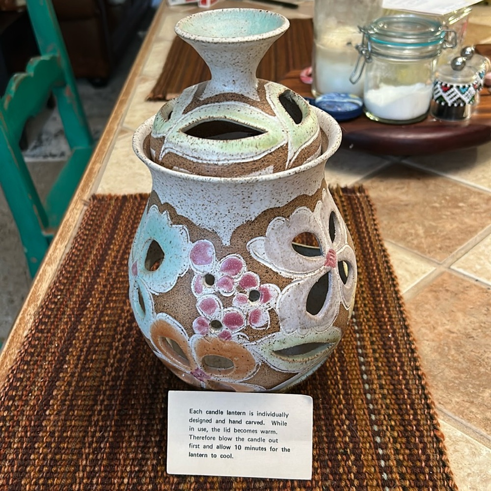 Hand carved Candle Lanyern